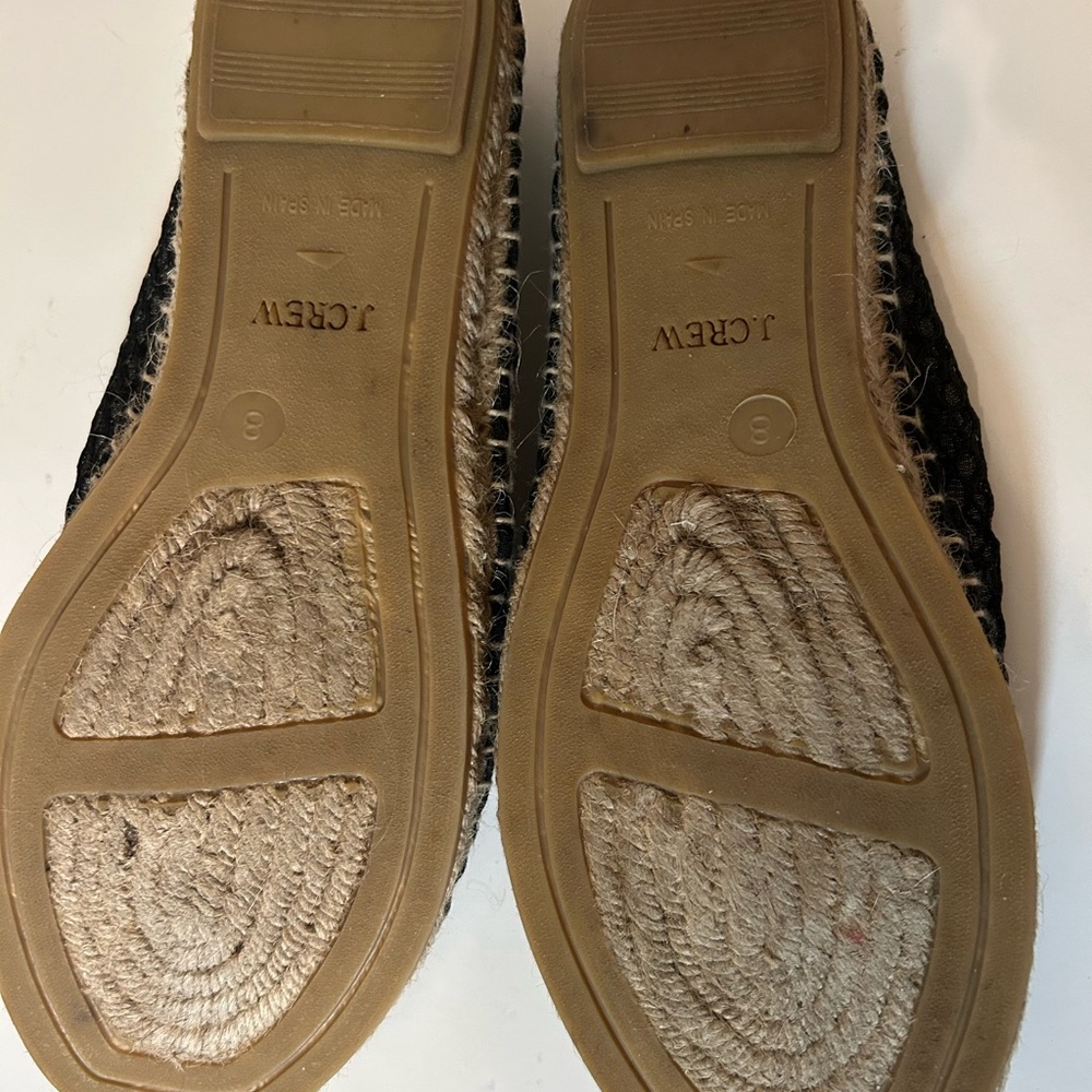 J. Crew Mary Jane mesh espadrille flats Size 8 EUC - Picture 6 of 9